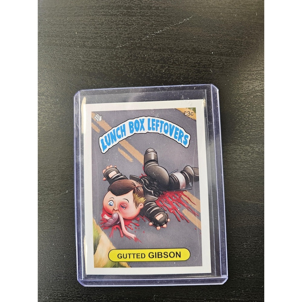 Garbage Pail Kids Lunch Box Leftovers Gutted Gibson Trading Card Topps Sticker